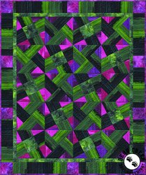 Ombre Puzzle Free Quilt Pattern by Wilmington Prints