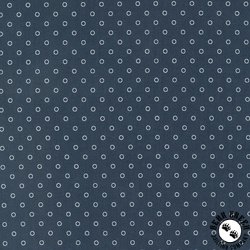 Moda Rosemary Cottage  Darling Dot Navy