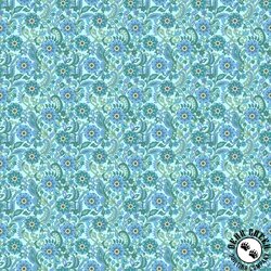 Andover Fabrics Thousand Steps Anemone Seafoam Andover Fabrics Thousand Steps Anemone Seafoam