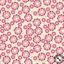 Benartex Gathering Bouquet Coral Benartex Gathering Bouquet Coral