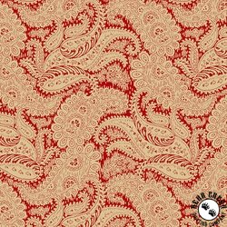 Andover Fabrics Carolina Broad Damask Red Andover Fabrics Carolina Broad Damask Red