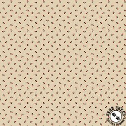 Marcus Fabrics Pint Size Neutrals V Square Red