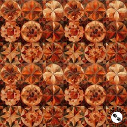 QT Fabrics Solstice Kaleidoscope Packed Circles Orange QT Fabrics Solstice Kaleidoscope Packed Circles Orange