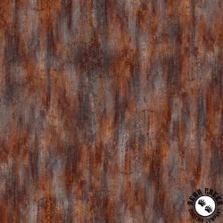P&B Textiles Meadow Perch Rust Texture Brown/Grey