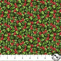 Northcott Holiday Joy Packed Holly Green/Multi Northcott Holiday Joy Packed Holly Green/Multi