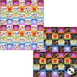 Blooming Day and Night Strip Quilt Pattern