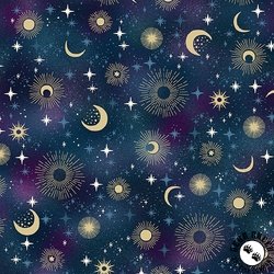 Andover Fabrics Luna Constellation Blue Andover Fabrics Luna Constellation Blue
