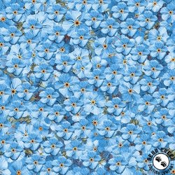 Blank Quilting Forget Me Not Flowers Blue Blank Quilting Forget Me Not Flowers Blue