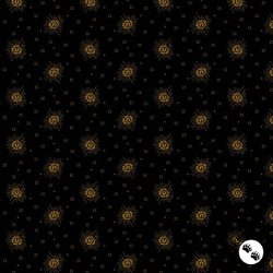 Andover Fabrics Espresso Polka Rose Black Andover Fabrics Espresso Polka Rose Black