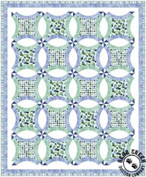 Gemstones Blue Dots Free Quilt Pattern