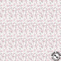 Clothworks Harmony Petite Fleur Raspberry