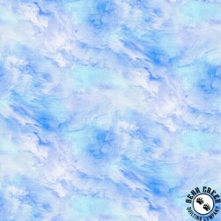 P&B Textiles Sky 108 Inch Wide Backing Fabric Cloudy Sky Light Blue P&B Textiles Sky 108 Inch Wide Backing Fabric Cloudy Sky Light Blue