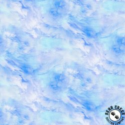 P&B Textiles Sky 108 Inch Wide Backing Fabric Cloudy Sky Light Blue