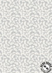 Lewis and Irene Fabrics Honey Sweet Cow Parsley Silver Grey