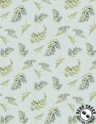 Wilmington Prints Blessed by Nature Fern Toss Blue Wilmington Prints Blessed by Nature Fern Toss Blue