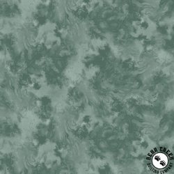 P&B Textiles Moon Flower Flowing Tonal Green