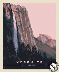 Riley Blake Designs National Parks Poster Panel Yosemite