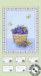 Henry Glass Berrylicious Panel Green/Blue Henry Glass Berrylicious Panel Green/Blue