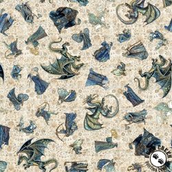 QT Fabrics Folklore Medieval Character Toss Tan QT Fabrics Folklore Medieval Character Toss Tan