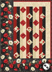 Poppy Celebration - Midnight Poppies Free Quilt Pattern by Wilmington Prints Poppy Celebration - Midnight Poppies Free Quilt Pattern by Wilmington Prints