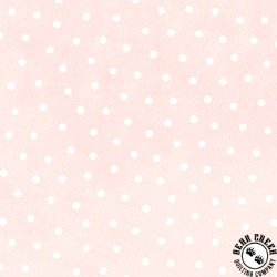 Maywood Studio Little Lambies Flannel Polka Dots Pink/White