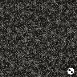 P&B Textiles Hocus Pocus Allover Webs Black P&B Textiles Hocus Pocus Allover Webs Black