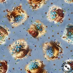 Blank Quilting Forget Me Not Pin Cushions Slate