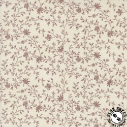 Moda Vintage Linens Lavender Fields Papillion Bramble Porcelain/Plum