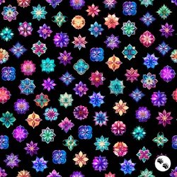 QT Fabrics Royale Ditzy Black QT Fabrics Royale Ditzy Black