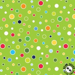 Benartex Rainforest Glow Glowing Dots Lime Green Benartex Rainforest Glow Glowing Dots Lime Green