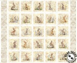 QT Fabrics Hunny Bunny Picture Patches Block Panel QT Fabrics Hunny Bunny Picture Patches Block Panel