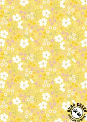 Lewis and Irene Fabrics Joys of Spring Songs of Spring Sunshine Yellow Lewis and Irene Fabrics Joys of Spring Songs of Spring Sunshine Yellow