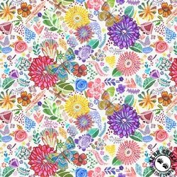 Windham Fabrics Shine On Collage White