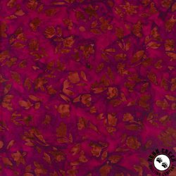 Riley Blake Designs Expressions Batiks A Nod to Mod Pressed Flowers Raspberry Nightshade