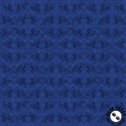 Clothworks Unicorn Magic Coat of Arms Blue