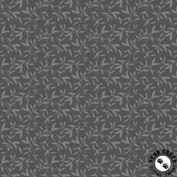 P&B Textiles Whimsy II Tossed Sprigs Dark Grey P&B Textiles Whimsy II Tossed Sprigs Dark Grey