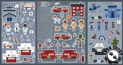 Riley Blake Designs It Takes a Village Felt Panel Riley Blake Designs It Takes a Village Felt Panel