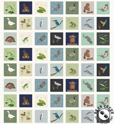 Lewis and Irene Fabrics Small Things Rivers and Creeks Blocks Lewis and Irene Fabrics Small Things Rivers and Creeks Blocks