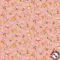 Henry Glass Love Bugs and Flowers Light Pink