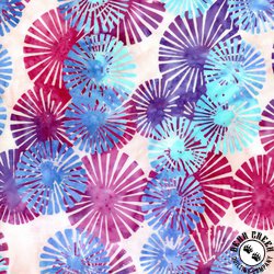 Riley Blake Designs Expressions Batiks Bedazzled Poofs Prismatic Bliss