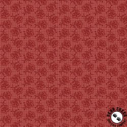 Benartex Heartland Tonal Flowers Red