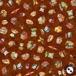 QT Fabrics Autumn Spice Autumn Foods Nutmeg QT Fabrics Autumn Spice Autumn Foods Nutmeg