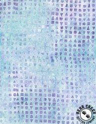 Wilmington Prints Violet Crush Batiks Squares and Triangles Cream/Blue