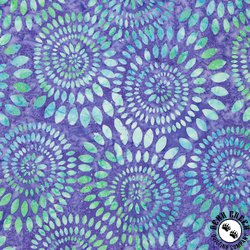 Riley Blake Designs Expressions Batiks Dahlias 108 Inch Wide Backing Tjaps Lilac Mint - 3 YARDS