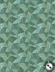 Wilmington Prints Floralscape Geometric Teal