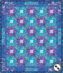 Painted Sea Watercolor Tiles Free Quilt Pattern