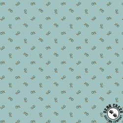 Andover Fabrics Dahlia Pincushion Flower Sky Blue