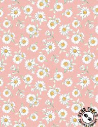 Wilmington Prints Daisy Days Daisies Pink