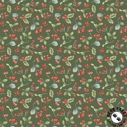 Riley Blake Designs Holiday Spirit Berries Green Riley Blake Designs Holiday Spirit Berries Green