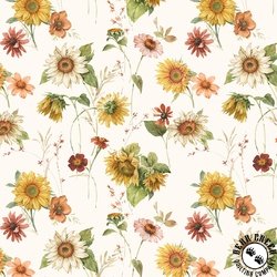 Riley Blake Designs Sunflower Whispers Sunflowers Cream Riley Blake Designs Sunflower Whispers Sunflowers Cream
